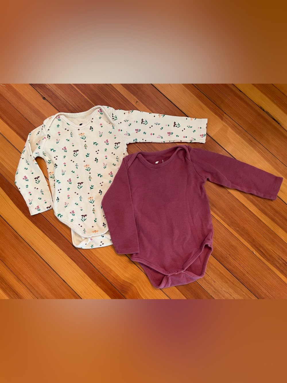 Monica+andy 12-18 mo Long Sleeve Bodysuit Organic Cotton